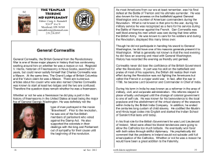 General Cornwallis - Grand Encampment, Knights Templar