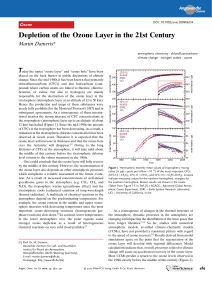 Depletion of the Ozone Layer in the 21st Century