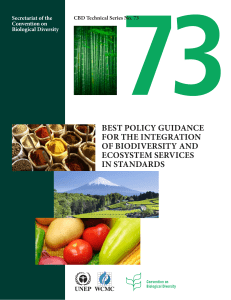 best policy guidance for the integration of biodiversity and
