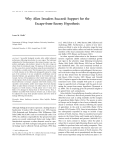 Why Alien Invaders Succeed: Support for the Escape-from