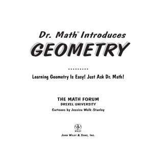 Dr. Math Introduces Geometry