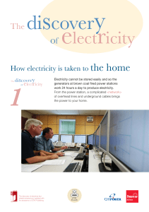 How electricity is taken to the home