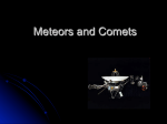 Meteors and Comets