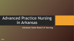 Advanced Practice Nursing in Arkansas