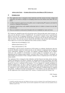 interest rate and inflation risks in PFI contracts