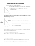 An Introduction to Trigonometry