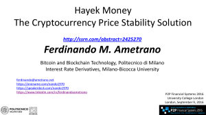 Ferdinando M. Ametrano - UCL Centre for Blockchain Technologies