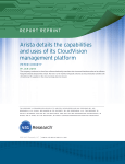 451 Research Brief: Arista details the capabilities and uses of its
