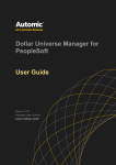 Dollar Universe Manager for PeopleSoft User Guide