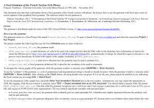 A NooJ Grammar of the French Nucleus Verb Phrase