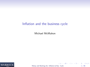 Inflation and the business cycle