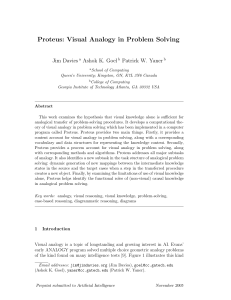 Proteus: Visual Analogy in Problem Solving