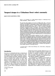 Temporal changes in a Chihuahuan Desert rodent community