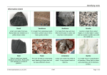 Identifying rocks Information sheet