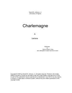 Charlemagne - ITS - University of Virginia