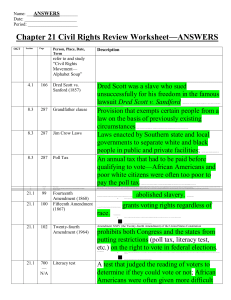 Chapter 21 Civil Rights Review Worksheet—ANSWERS