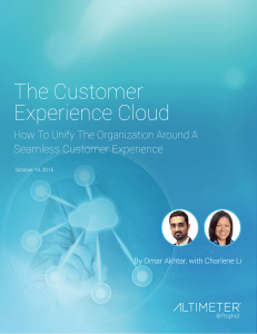 The Customer Experience Cloud