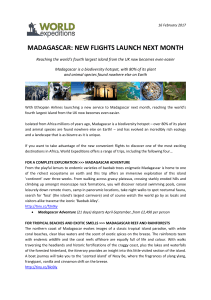 madagascar: new flights launch next month