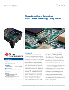 Characterization of Sensorless Motor Control Technology Using