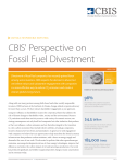 CBIS` Perspective on Fossil Fuel Divestment