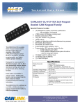 CANLink® CL-613-1XX 2x8 Keypad Sealed CAN Keypad Family