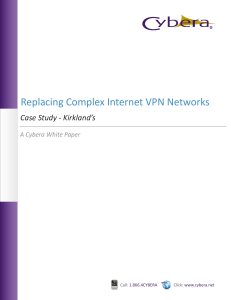 Replacing Complex Internet VPN Networks