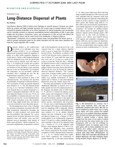 Long-Distance Dispersal of Plants
