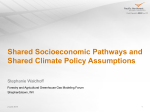 Shared Socioeconomic Pathways and Shared Climate Policy