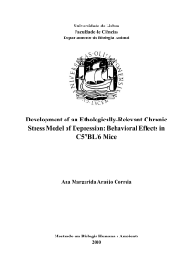 Development of an Ethologically-Relevant Chronic Stress Model of