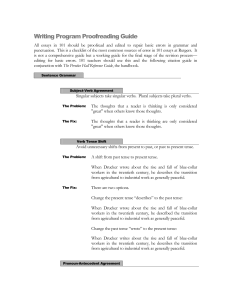 Writing Program Proofreading Guide
