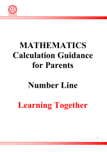 Maths – starting calculations