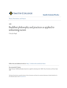 Buddhist philosophy and practices as applied to unlearning racism