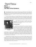 Part I Chapter 1 The Rise of the Dictators