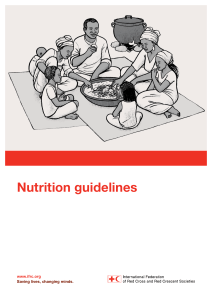 Nutrition guidelines