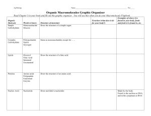 Organic Macromolecules