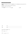 Radical Expressions and Graphs