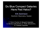 Do Blue Compact Galaxies Have Red Halos?
