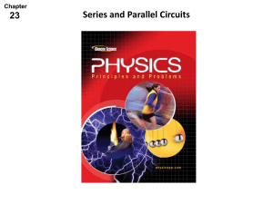 Series and Parallel Circuits