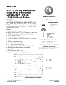 NB6L239 - Any Differential Clock IN to Differential