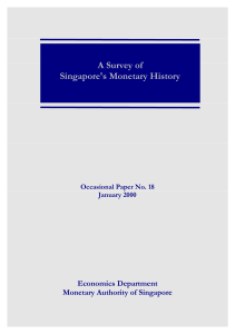 A Survey of Singapore`s Monetary Policy