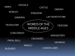 WORDS OF THE MIDDLE AGES