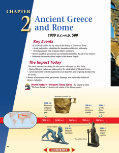 Ancient Greece and Rome