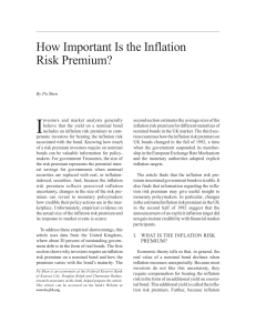 How Important Is the Inflation Risk Premium?
