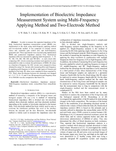 Implementation of Bioelectric Impedance Measurement