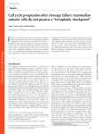 tetraploidy checkpoint - The Journal of Cell Biology