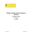 Climate change and the impact of aerosol