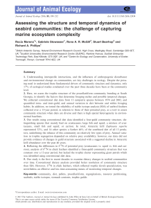 Assessing the structure and temporal dynamics of seabird