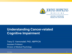 Understanding Cancer-related Cognitive Impairment