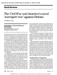 The Civil War and America`s Naval `Surrogate War` against Britain