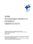 Standard Hospital Student Orientation